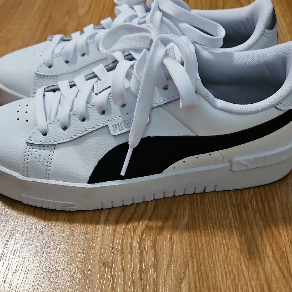Puma White and Black Athletic Shoes